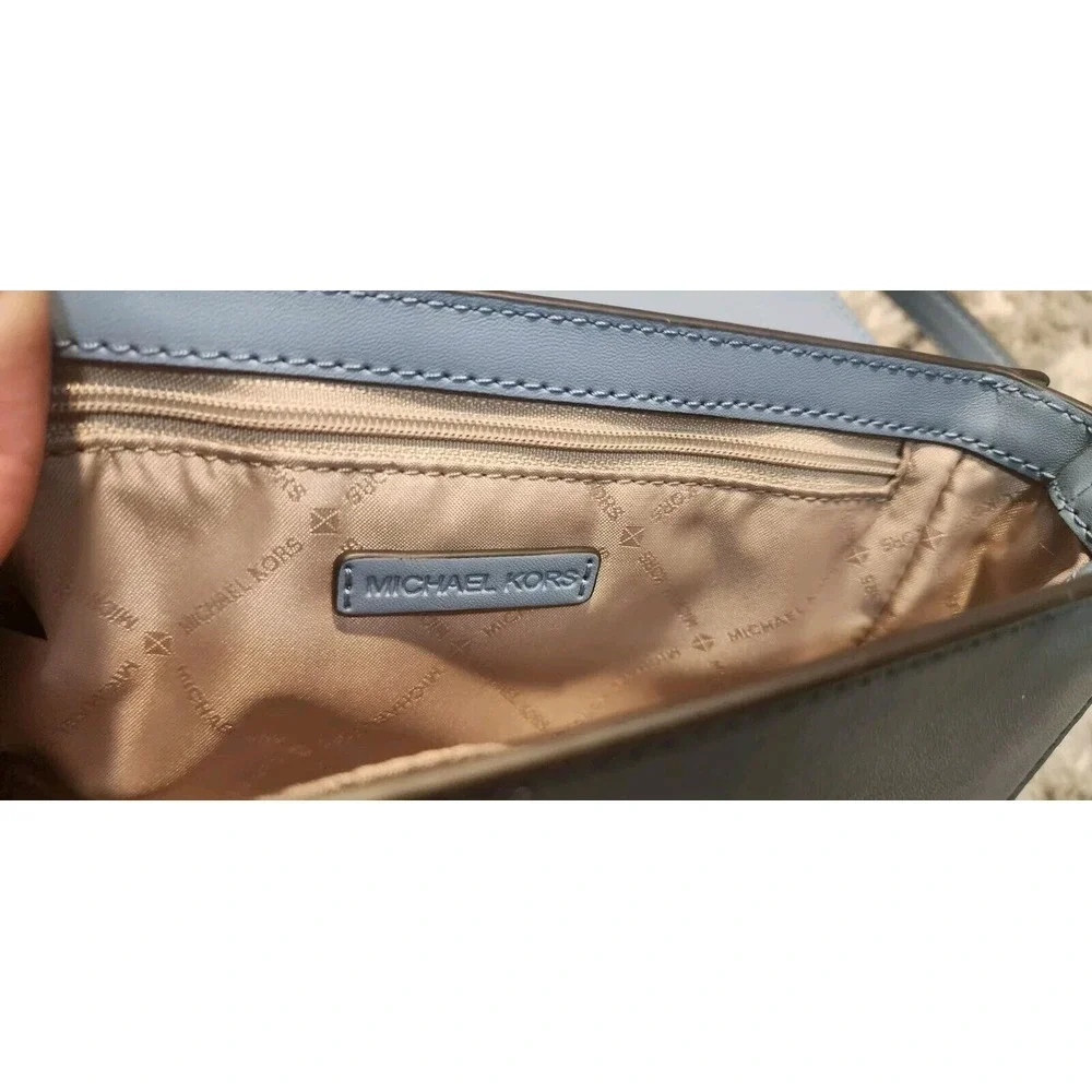 Michael Kors Crossbody Bag‎ Rare Checkered Blue